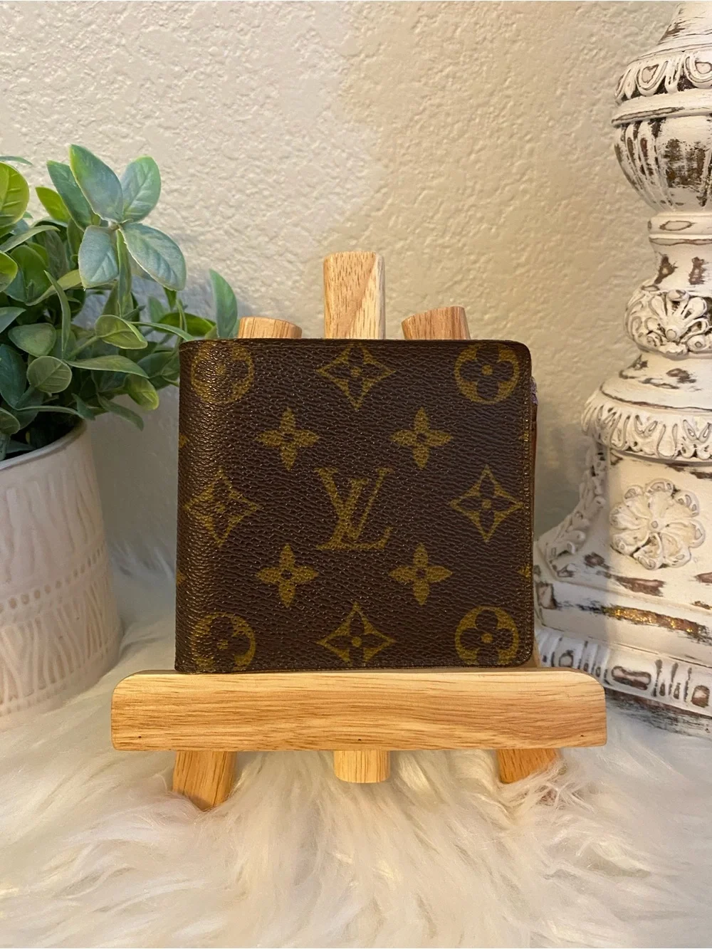 Louis Vuitton Monogram Canvas Wallet - Dark Brown & Gold Monogram